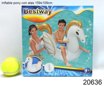 Imagen de INFLABLE PONY CON ALAS 159X109CM 12.23